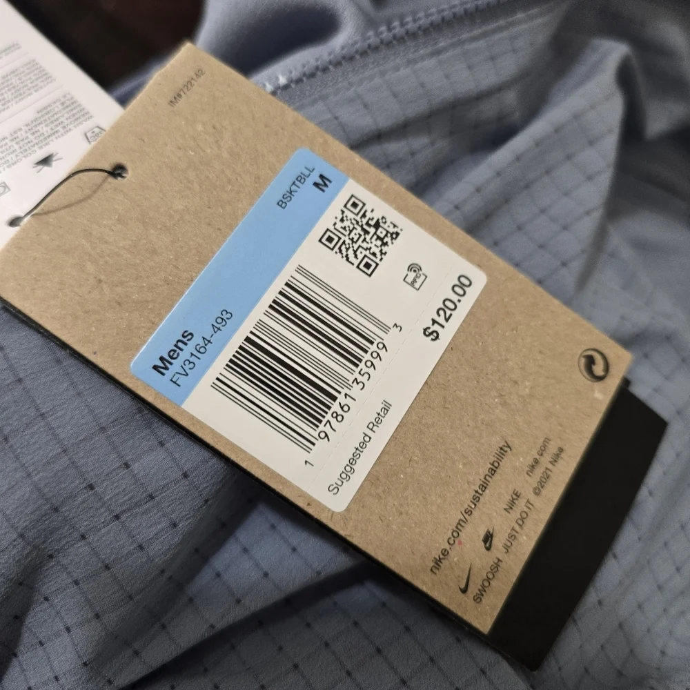 Nike Sabrina Jacket Mens Medium, Large Blue Dri-FIT Reversible Bomber FV3164-493